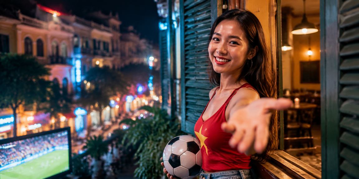 Người dùng tại Hà Nội theo dõi trận bóng đá và đặt cược trực tuyến tại quán cà phê